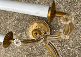 Trio of Gold and Lucite Wall Sconces