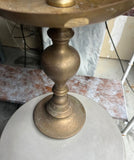 1970s Large Brass Detailed Candleholder