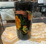 Vintage Ceramic Asian Style Black Umbrella Stand