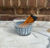 50 Matchsticks and Glass Bowl