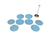 Collection of Blue Ceramic Plates- Set of 8