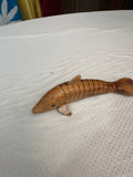 Handmade Vintage Wooden Carved Movable Dolphin Figurine