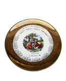 Vintage St. Petersburg Colonial Style Plate With a Gold Rim