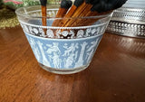 50 Matchsticks and Glass Bowl