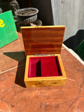Floral Wooden Jewelry Music Box, Playing Greensleeves