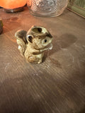 Small Ceramic Squirrel Candle Holder