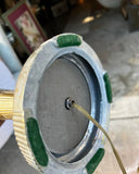 Brass Tall Table Lamp With Ibex Details and Lampshade Included
