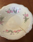Trio of Pink Rose Ceramic Bowls