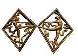 Pair of Gold Syroco Figurative Wall Hangings