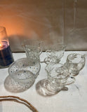 Collection of Glass Bowls and Creamer Cups- Set of 5