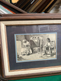 Early American Prints, Framed- Collection of 4