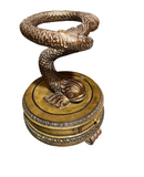 Dolphin Koi Baroque Side Table With Drawer
