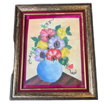 Framed Floral Arrangement in Vase Painting