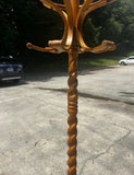Blond Barley Twist Coat Rack
