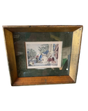 Small French Framed Print, in Nicolas Lancret Style