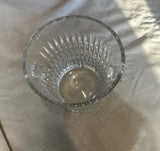 Large Glass Etched Decorative Bowl