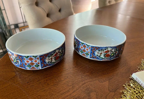 Stackable Asian Chinoiserie Snack Soup Bowls