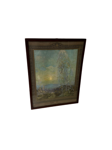 Framed Print of Tree and Cabin