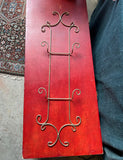 Skinny Metal Wired Vintage Wall Hanging Plate Holder