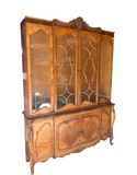 Large Wooden Mid-Century Modern China Cabinet