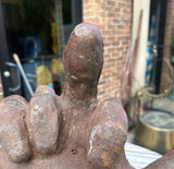 Small and Heavy Bronze Middle Finger Sculpture