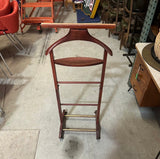 1970s Wooden Valet on Wheels
