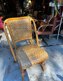 Vintage Rattan French Bistro Accent Chair
