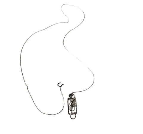Simple Silver Ysl Necklace