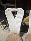 Post Modern Art Deco Ribbon Chairs With Leopard Print- Set of 6