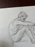 Nude Expressionism Drawing of a Man