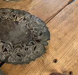 Pair of Silver Lace Oval Trivets