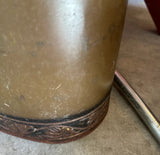 Metal Oval Decorative Wastebasket