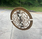 Vintage Asian Metal Wall Hanging