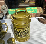 Ceramic Green Eagle Kitchen Set