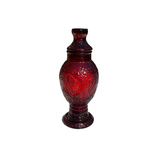 Dark Red Eagle Jar With Matching Lid