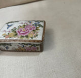 Pair of Floral Ceramic Boxes