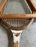 Vintage Collection of Miscellaneous Tennis Rackets With Guard and Hand Knit Cover