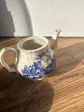 Small Asian Ceramic Blue and White Teapot