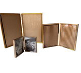 Trio of Folding Gold Picture Frames
