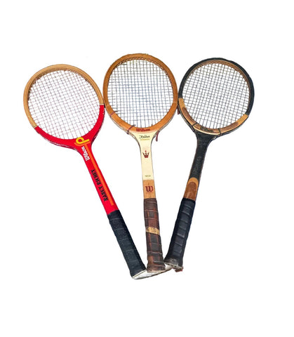 Vintage Trio of Wooden Wilson Tennis Rackets