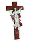 Vintage Resin Jesus on the Cross Figurine