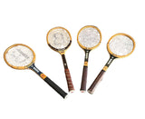 Collection of Vintage Wooden Bancroft Tennis Rackets- Set of 4