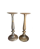 Pair of Vintage Tall Brass Candleholders