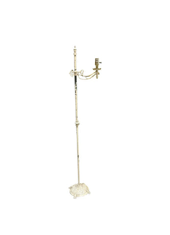 White Metal Vintage Floor Lamp