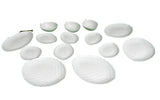 1970s Collection of Milk Glass Leaf Design Serving Dishes- Set of 14