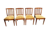 Fluted Neoclassical Design Dining Chairs Entertaining Style- Set of 4