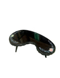 1970s Asian Black Lacquered Coffee Table With Mother of Pearl Accents