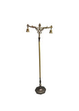Vintage Brass Double Sided Floor Lamp