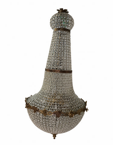 Oversized Gold Stunning Crystal Chandelier With Detailed Accents (Copy)