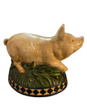 Ceramic Rustic Style Pig Decorative Piece